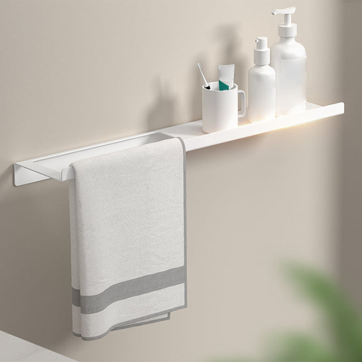 Lisslune | Modern White Bathroom Accessory Set Bathroom Shelf Paper Holder Bathroom Accessory Kit