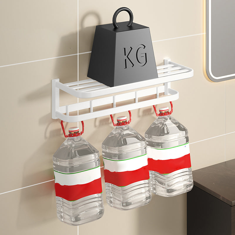 Lisslune | Modern White Bathroom Accessory Set Bathroom Shelf Paper Holder Bathroom Accessory Kit