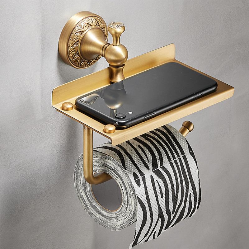 Lisslune | Modern Bathroom Accessory Set Paper Holder Bathroom Shelf Gold Bathroom Fittings Set