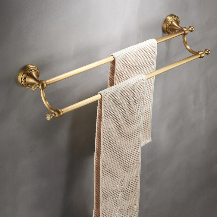 Lisslune | Modern Bathroom Accessory Set Paper Holder Bathroom Shelf Gold Bathroom Fittings Set