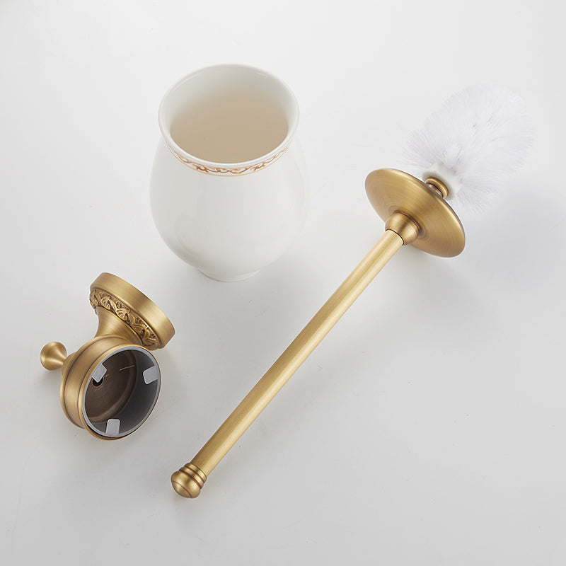 Lisslune | Modern Bathroom Accessory Set Paper Holder Bathroom Shelf Gold Bathroom Fittings Set