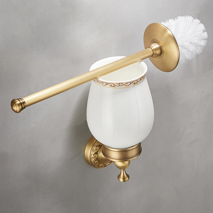 Lisslune | Modern Bathroom Accessory Set Paper Holder Bathroom Shelf Gold Bathroom Fittings Set