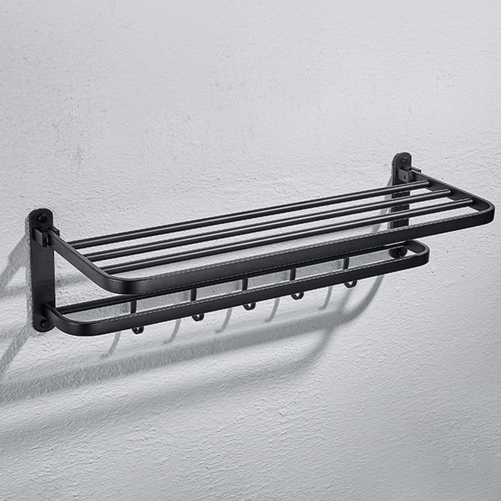 Lisslune | Modern black bathroom accessories set towel holder bathroom shelf bathroom faucet set