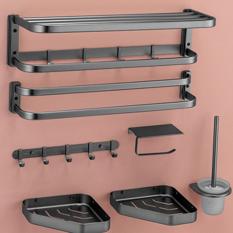 Lisslune | Modern black bathroom accessory set towel holder bathroom shelf bathroom faucet set