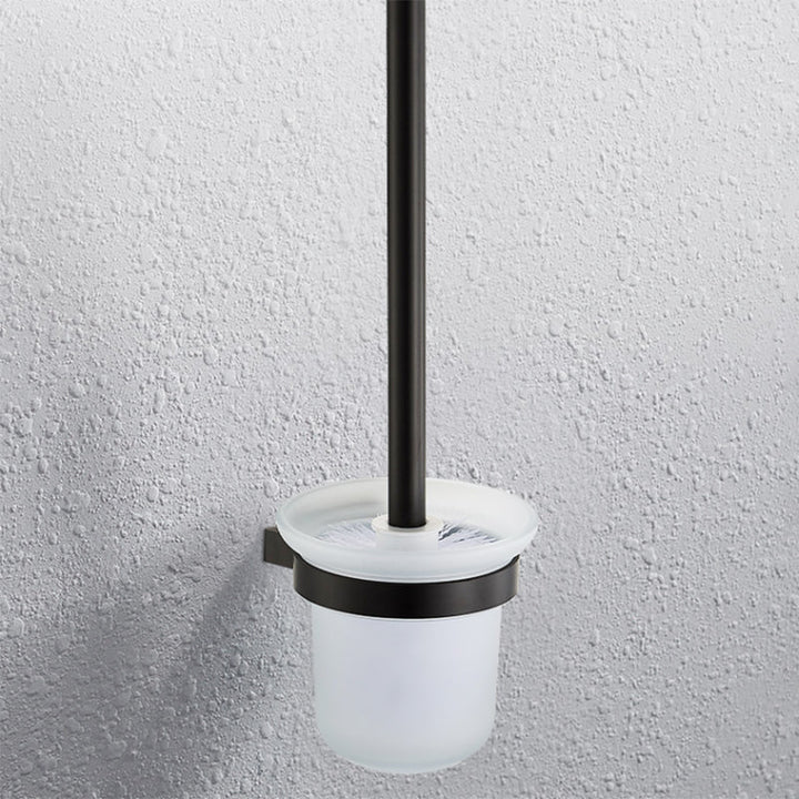 Lisslune | Modern black bathroom accessory set towel holder bathroom shelf bathroom faucet set