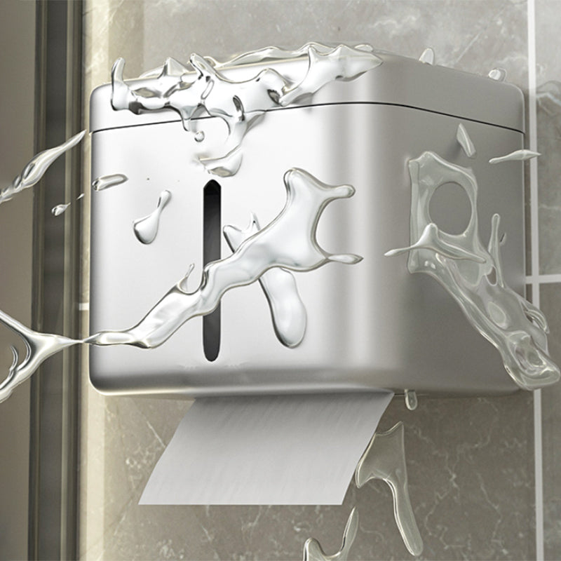 Lisslune | Modern Bath Accessory Set Silver Bathroom Shelf Towel Holder Bathroom Accessory Kit