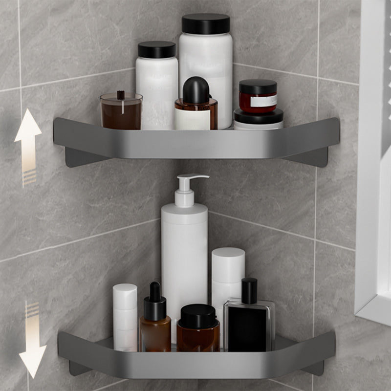 Lisslune | Modern Gray Bathroom Accessory Kit Paper Holder Bathroom Shelf Bathroom Hardware Set
