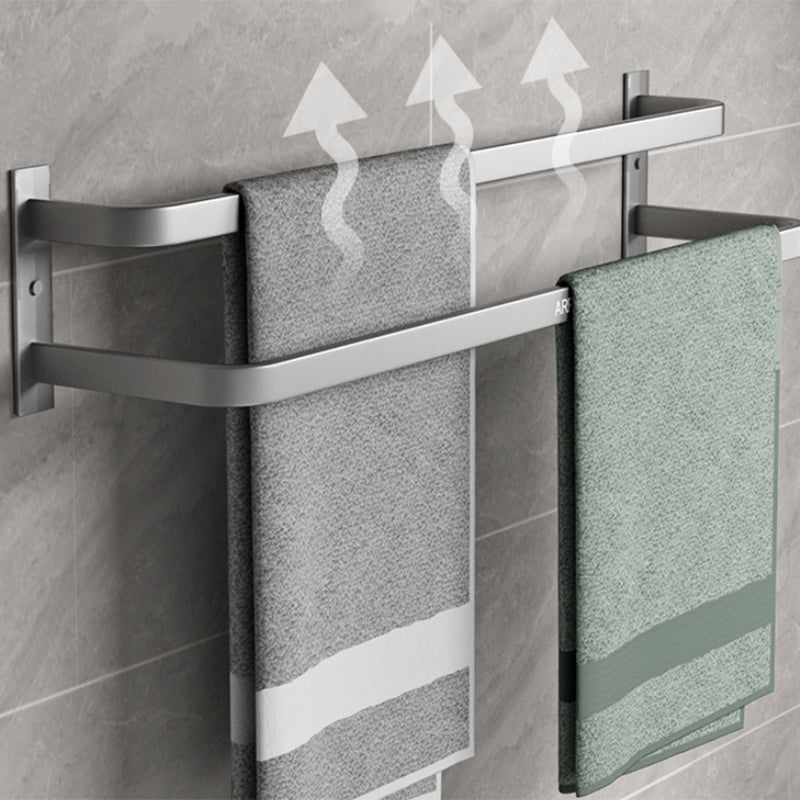 Lisslune | Modern Gray Bathroom Accessory Kit Paper Holder Bathroom Shelf Bathroom Hardware Set