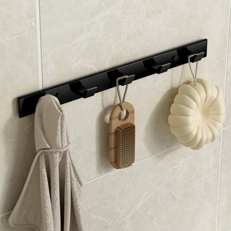 Lisslune | Modern Bathroom Set Towel Bar Paper Holder Black Bathroom Accessory Set