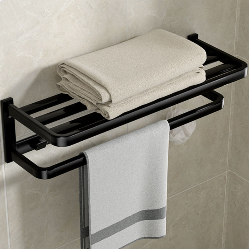 Lisslune | Modern Bathroom Set Towel Bar Paper Holder Black Bathroom Accessory Set