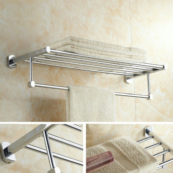 Lisslune | Modern bathroom accessory set paper holder towel bar stainless steel bathroom set