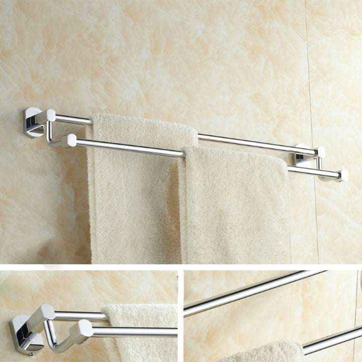 Lisslune | Modern bathroom accessory set paper holder towel bar stainless steel bathroom set