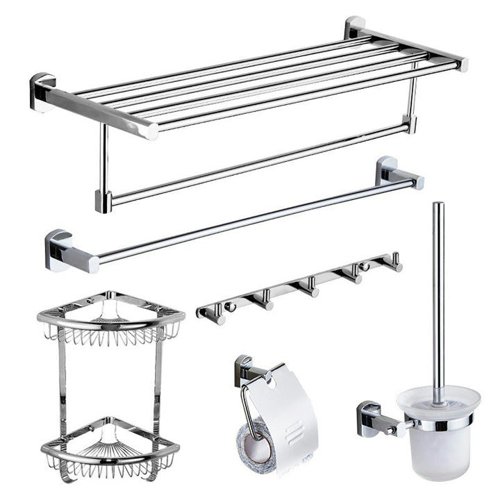 Lisslune | Modern bathroom accessory set paper holder towel bar stainless steel bathroom set