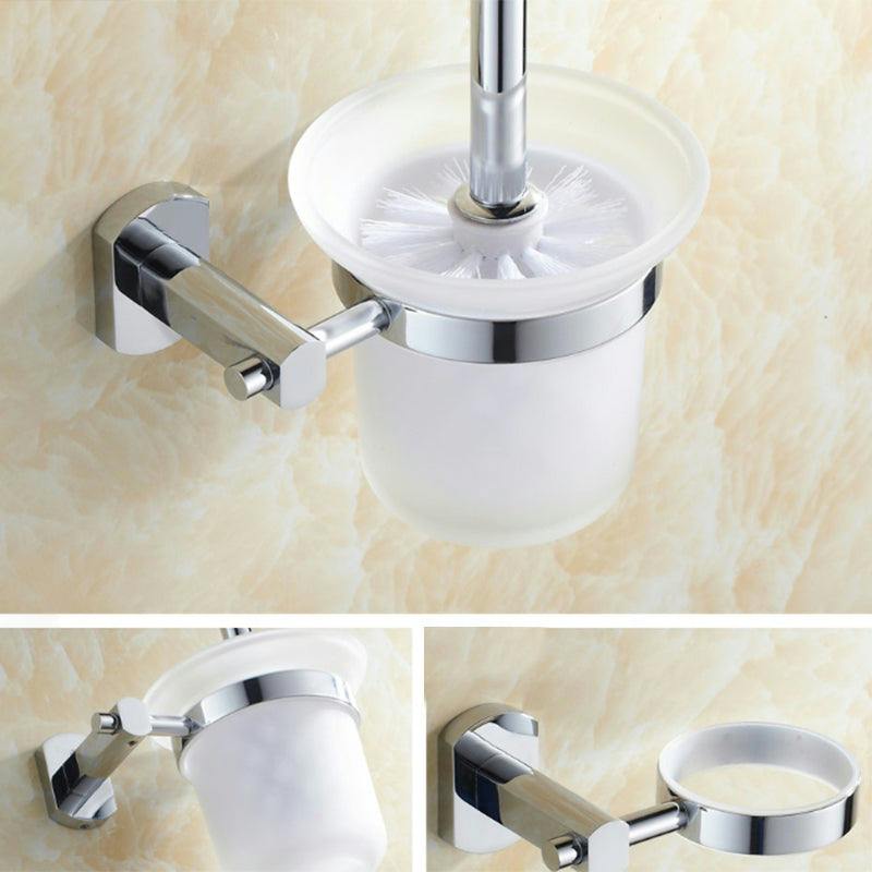 Lisslune | Modern bathroom accessory set paper holder towel bar stainless steel bathroom set