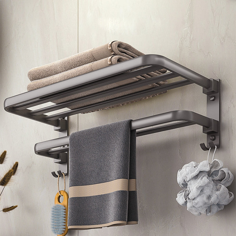 Lisslune | Modern Bathroom Accessory Set Towel Bar Paper Holder Gray Bathroom Accessory Set