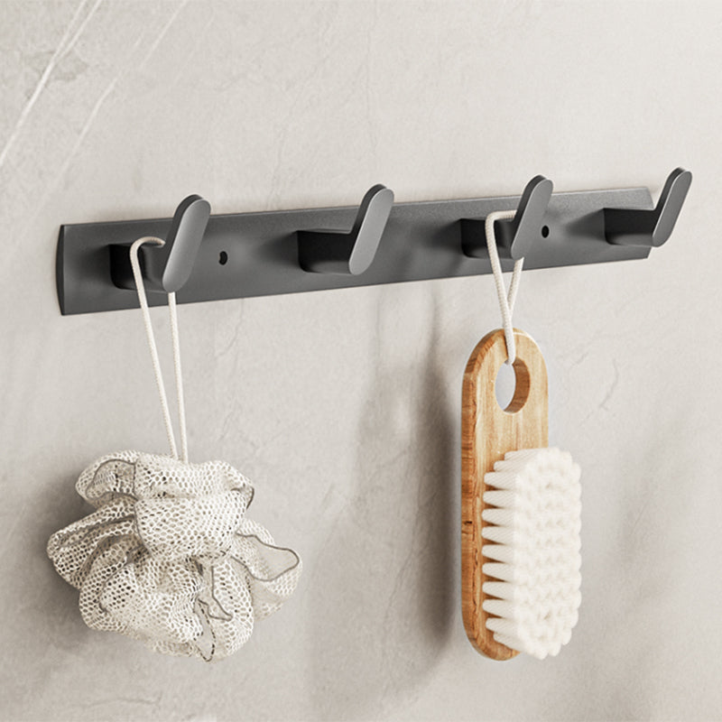 Lisslune | Modern bathroom accessory set bathroom shelf towel bar gray bath accessory set