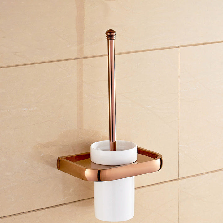 Lisslune | 6-piece Bathroom Accessory Set Vintage Brass Bath Hardware Set