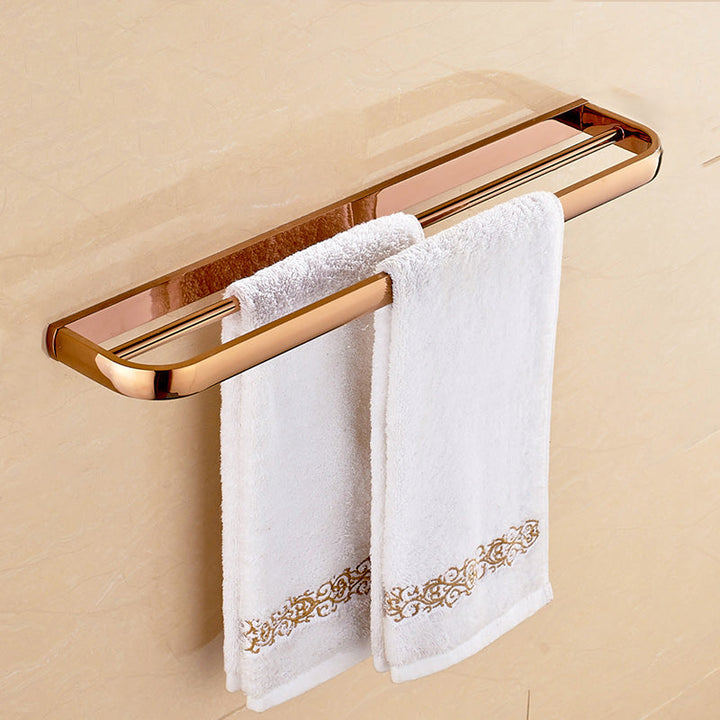Lisslune | 6-piece Bathroom Accessory Set Vintage Brass Bath Hardware Set