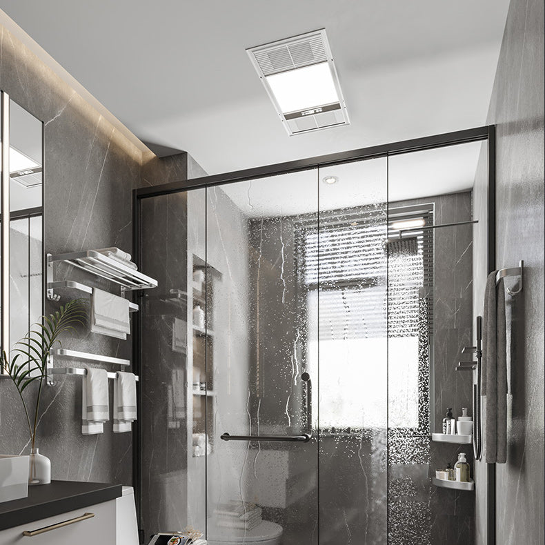 Lisslune | 7-piece Bathroom Accessory Set Modern Aluminum Bathroom Set in Silver