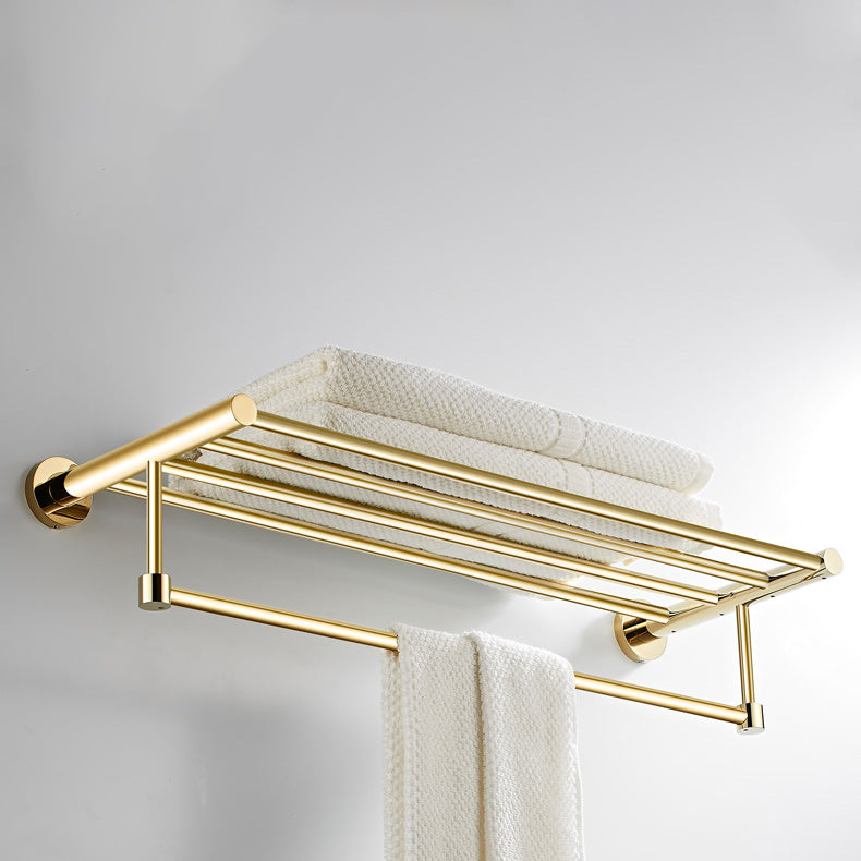 Lisslune | 4 Pieces Traditional Bathroom Accessory Set Brass Bathroom Set in Matte Gold