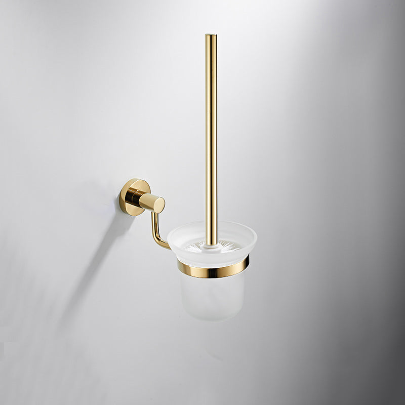 Lisslune | 4 Pieces Traditional Bathroom Accessory Set Brass Bathroom Set in Matte Gold