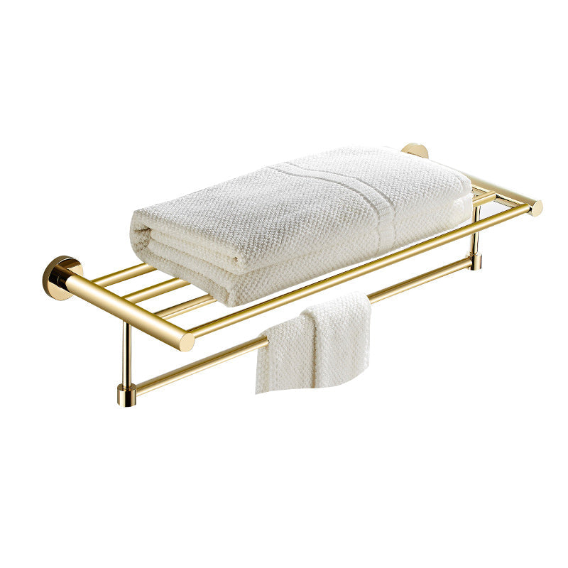 Lisslune | 4 Pieces Traditional Bathroom Accessory Set Brass Bathroom Set in Matte Gold