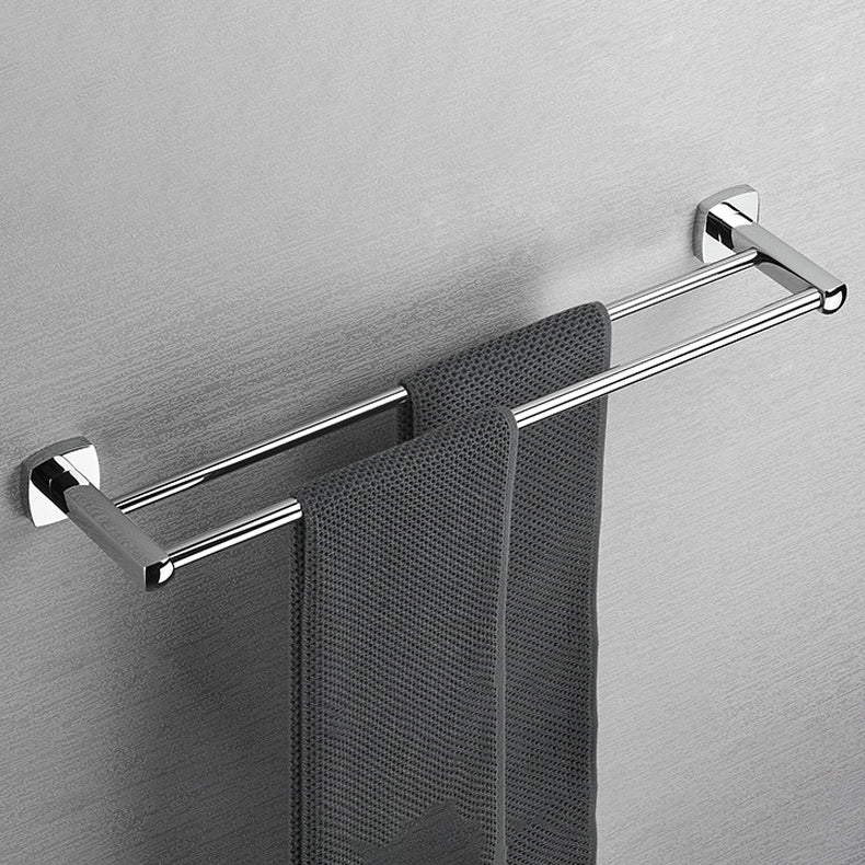Lisslune | Polished Chrome Modernism Bathroom Accessory Set Bath Shelf / Towel Bar / Bathrobe Hook Included