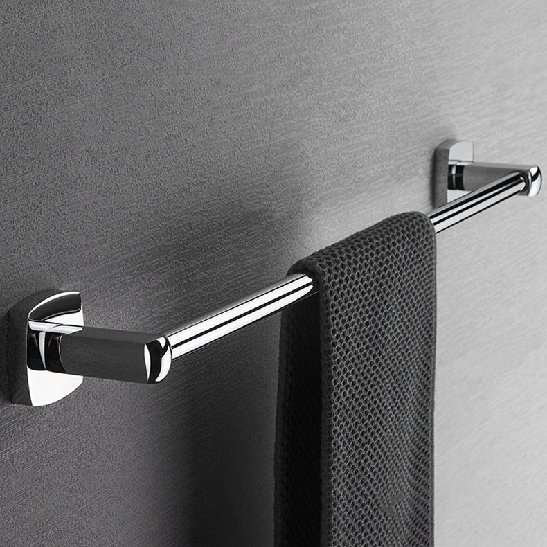 Lisslune | Polished Chrome Modernism Bathroom Accessory Set Bath Shelf / Towel Bar / Bathrobe Hook Included
