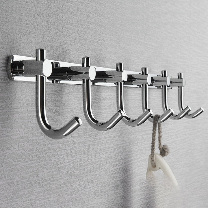Lisslune | Polished Chrome Modernism Bathroom Accessory Set Bath Shelf / Towel Bar / Bathrobe Hook Included
