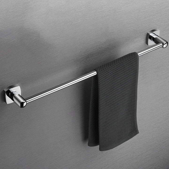 Lisslune | Polished Chrome Modernism Bathroom Accessory Set Bath Shelf / Towel Bar / Bathrobe Hook Included