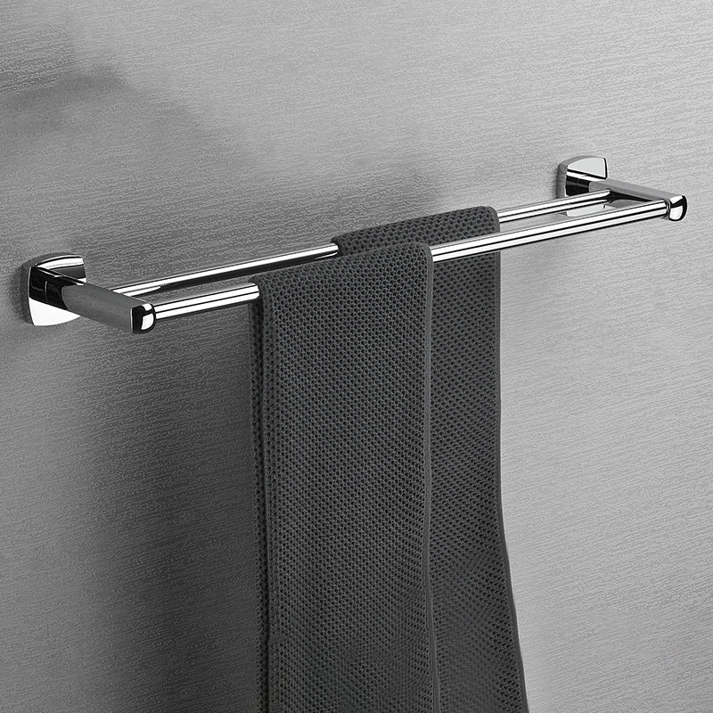 Lisslune | Polished Chrome Modernism Bathroom Accessory Set Bath Shelf / Towel Bar / Bathrobe Hook Included