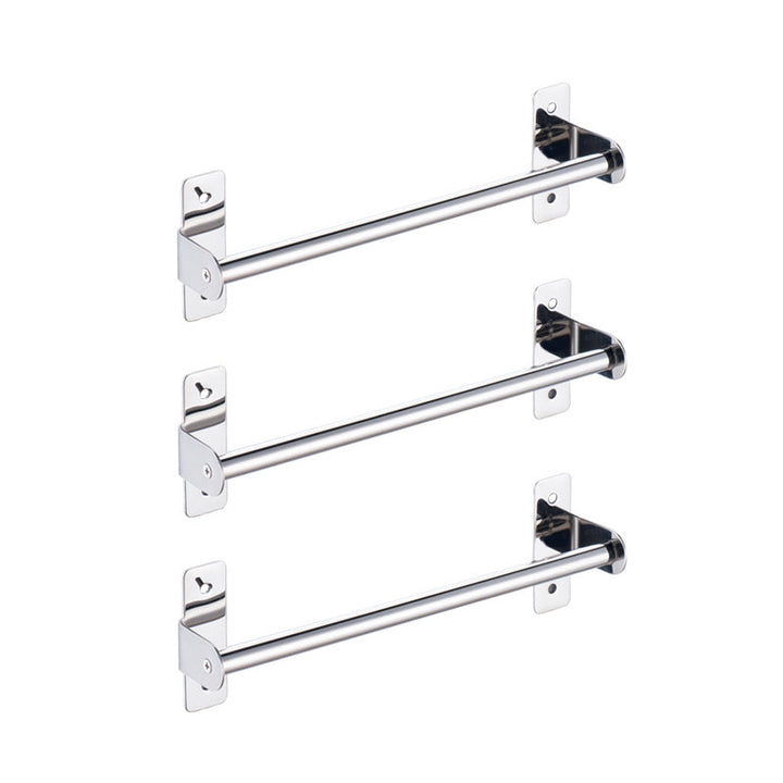 Lisslune | 3-piece Stainless Steel Bathroom Accessory Set Modern Chrome Object Stand