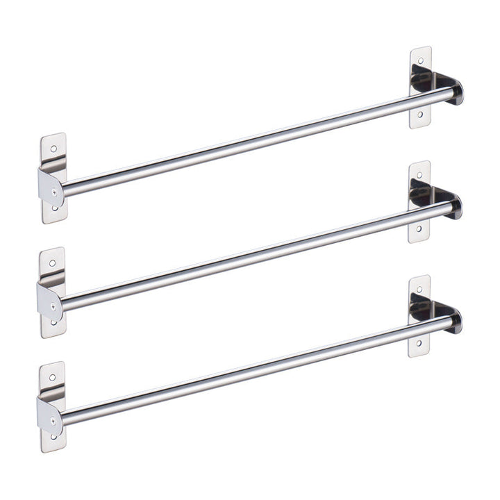 Lisslune | 3-piece Stainless Steel Bathroom Accessory Set Modern Chrome Object Stand