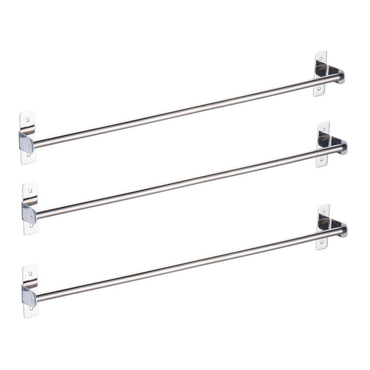 Lisslune | 3-piece Stainless Steel Bathroom Accessory Set Modern Chrome Object Stand