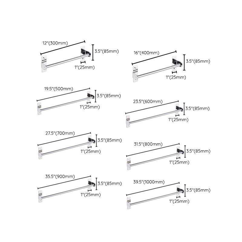 Lisslune | 3-piece Stainless Steel Bathroom Accessory Set Modern Chrome Object Stand