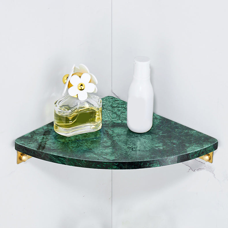 Lisslune | 2-piece bathroom fitting set metal and marble bathroom shelf set