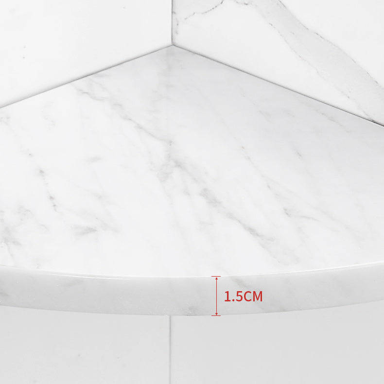 Lisslune | 2-piece bathroom fitting set metal and marble bathroom shelf set