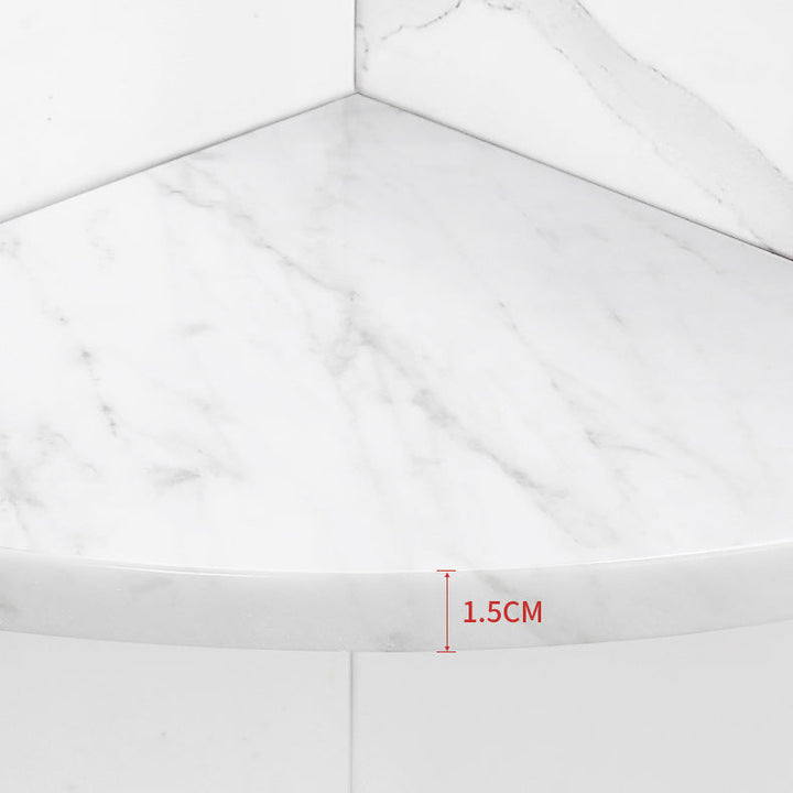 Lisslune | 2-piece Bathroom Hardware Set Metal and Marble Bathroom Shelf Set