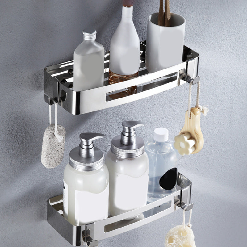 Lisslune | Modern Stainless Steel Bathroom Accessory Set Rectangular & Triangle Bathroom Shelf