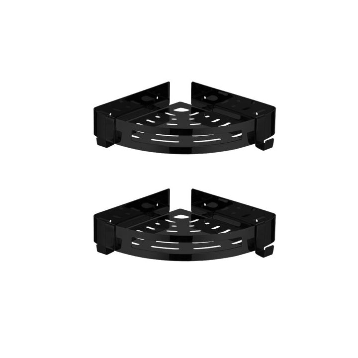 Lisslune | Modern Stainless Steel Bathroom Accessory Set Rectangular & Triangle Bathroom Shelf