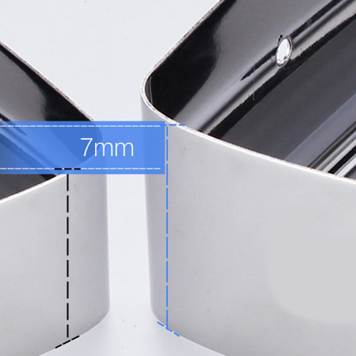 Lisslune | Modern Stainless Steel Bathroom Accessory Set Rectangular & Triangle Bathroom Shelf