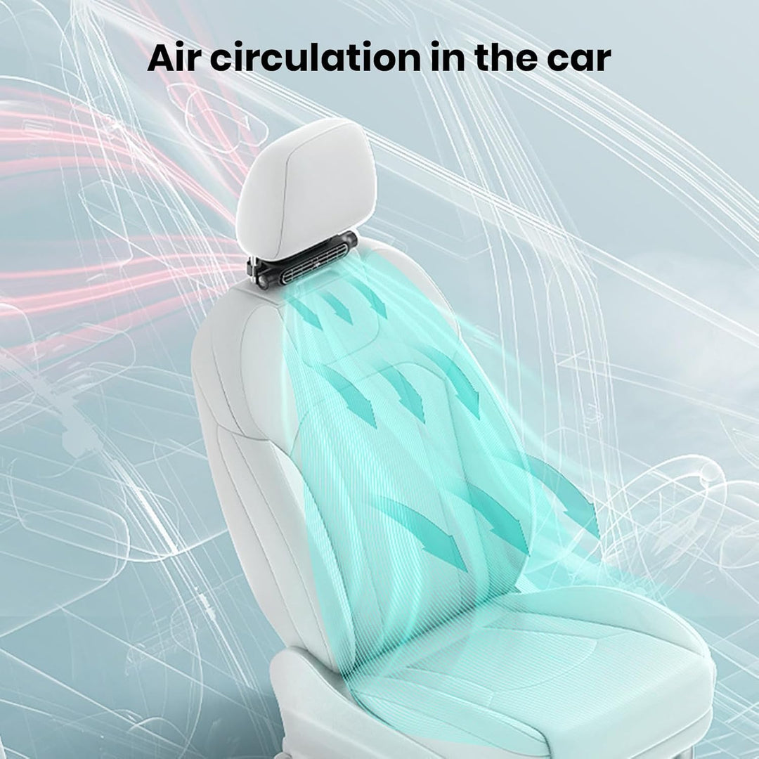Lisslune | 3 Speeds USB Car Cooling Fan & Headrest Mount – AutoBreeze (1+1 FREE)
