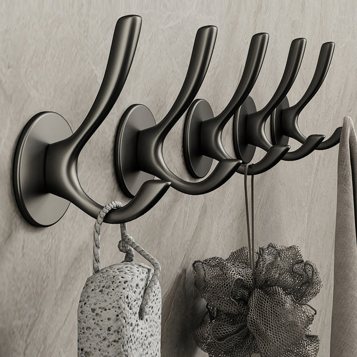 Lisslune | 10-piece Bathroom Accessory Set Modern Matte Grey Bathrobe Hooks