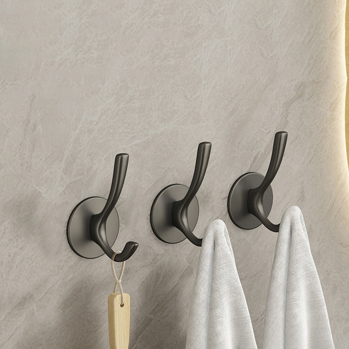 Lisslune | 10-piece Bathroom Accessory Set Modern Matt Gray Bathrobe Hooks