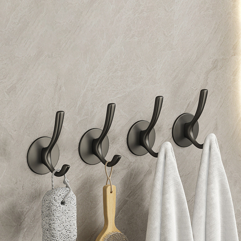 Lisslune | 10-piece Bathroom Accessory Set Modern Matt Gray Bathrobe Hooks