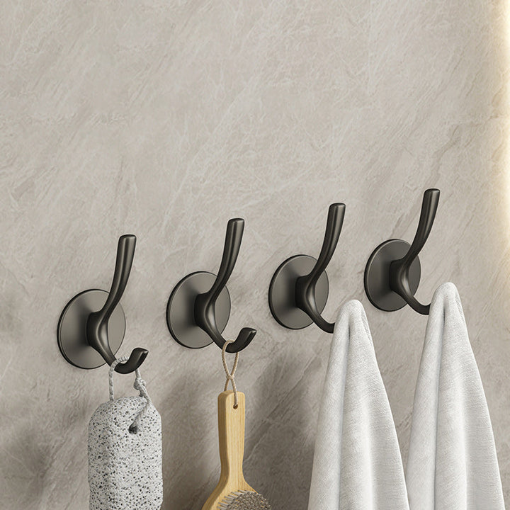 Lisslune | 10-piece Bathroom Accessory Set Modern Matt Gray Bathrobe Hooks