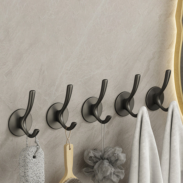 Lisslune | 10-piece Bathroom Accessory Set Modern Matt Gray Bathrobe Hooks