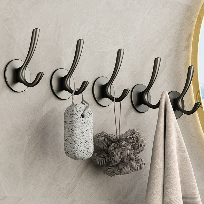 Lisslune | 10-piece Bathroom Accessory Set Modern Matt Gray Bathrobe Hooks