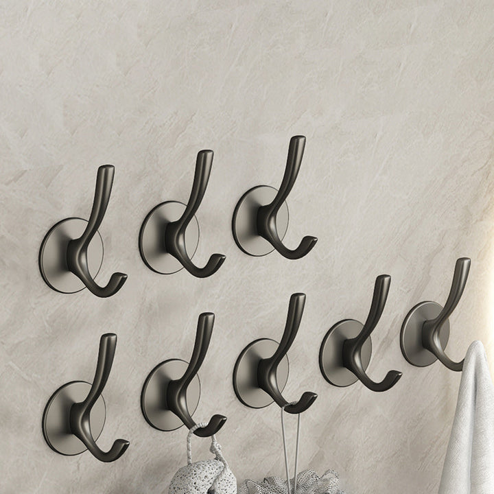 Lisslune | 10-piece Bathroom Accessory Set Modern Matt Gray Bathrobe Hooks