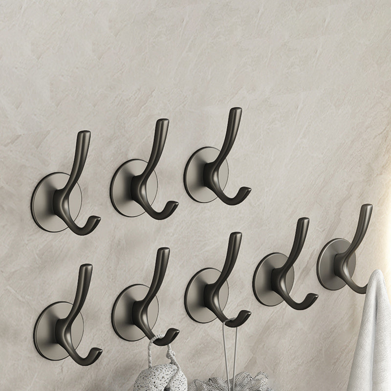 Lisslune | 10-piece Bathroom Accessory Set Modern Matte Grey Bathrobe Hooks